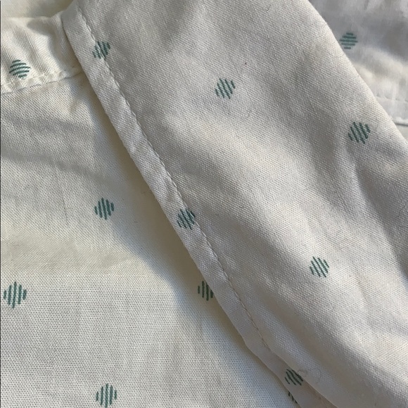 Gap Button Down Shirt Green Diamond Pattern - Picture 7 of 9